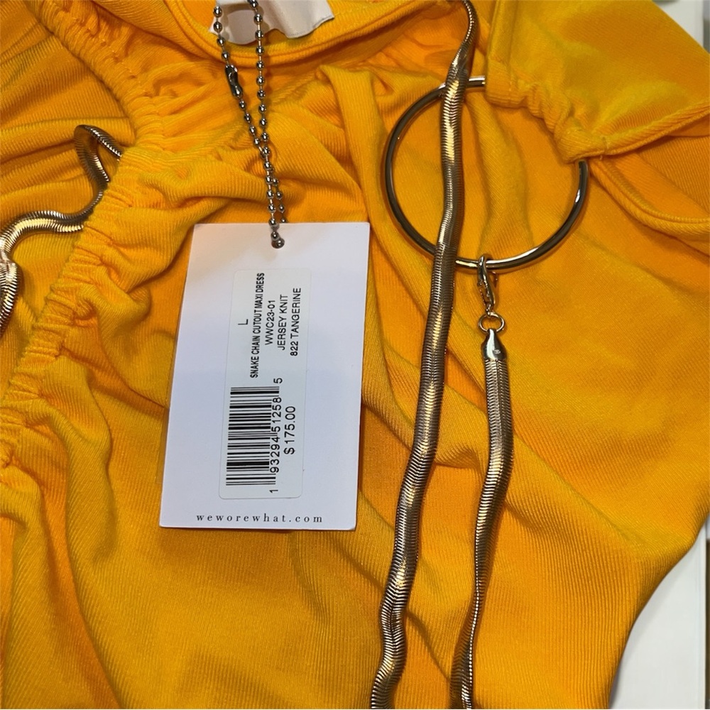 WeWoreWhat One-Shoulder Cutout Maxi Dress in Yellow - Picture 12 of 13